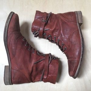 All Saints Brown Vintage Lace Up Boot US 9 / EU 39